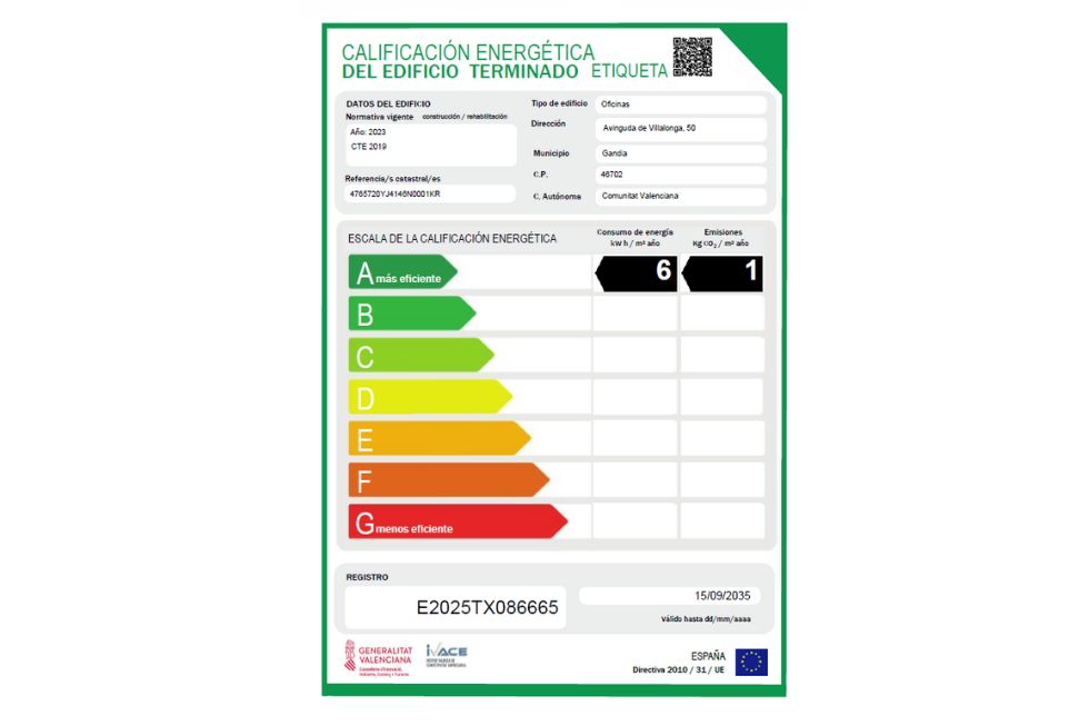 Máxima calificación energética