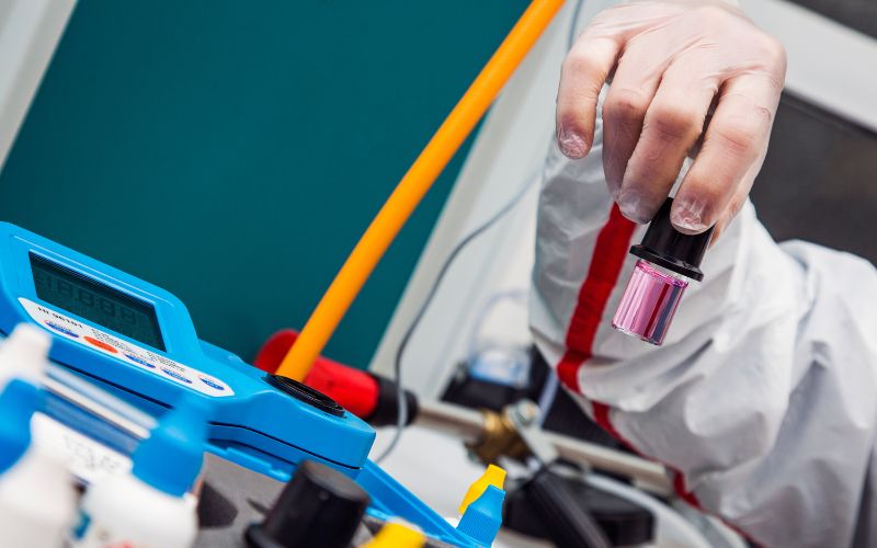 Toma de muestras y análisis legionella