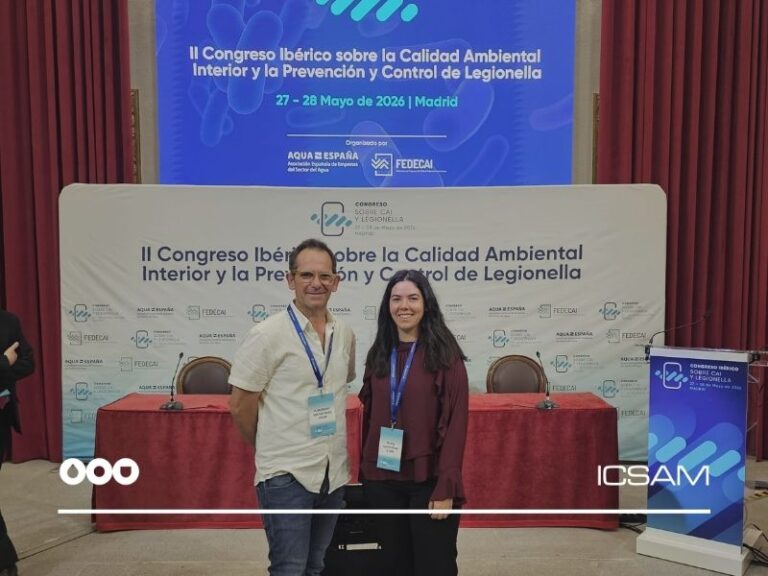 Imagen del equipo de ICSAM en II Congreso Ibérico sobre Calidad Ambiental Interior y Prevención de Legionella