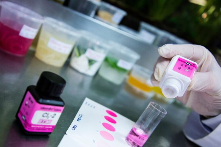 Imagen de análisis de cloro - Legionella