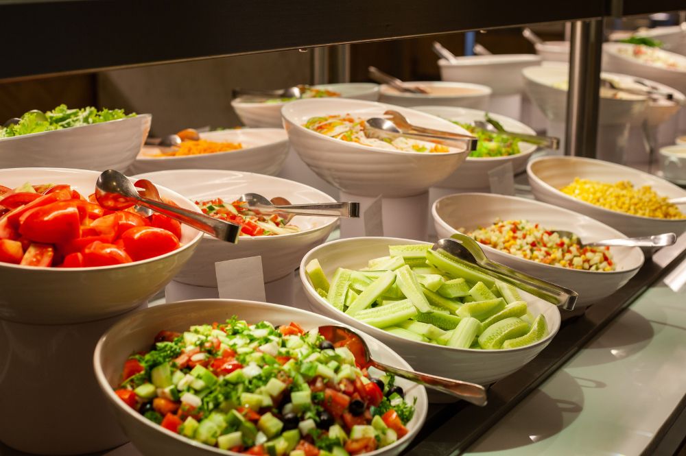 Imagen de buffet sección de vegetales