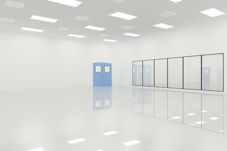 Imagen de una sala blanca